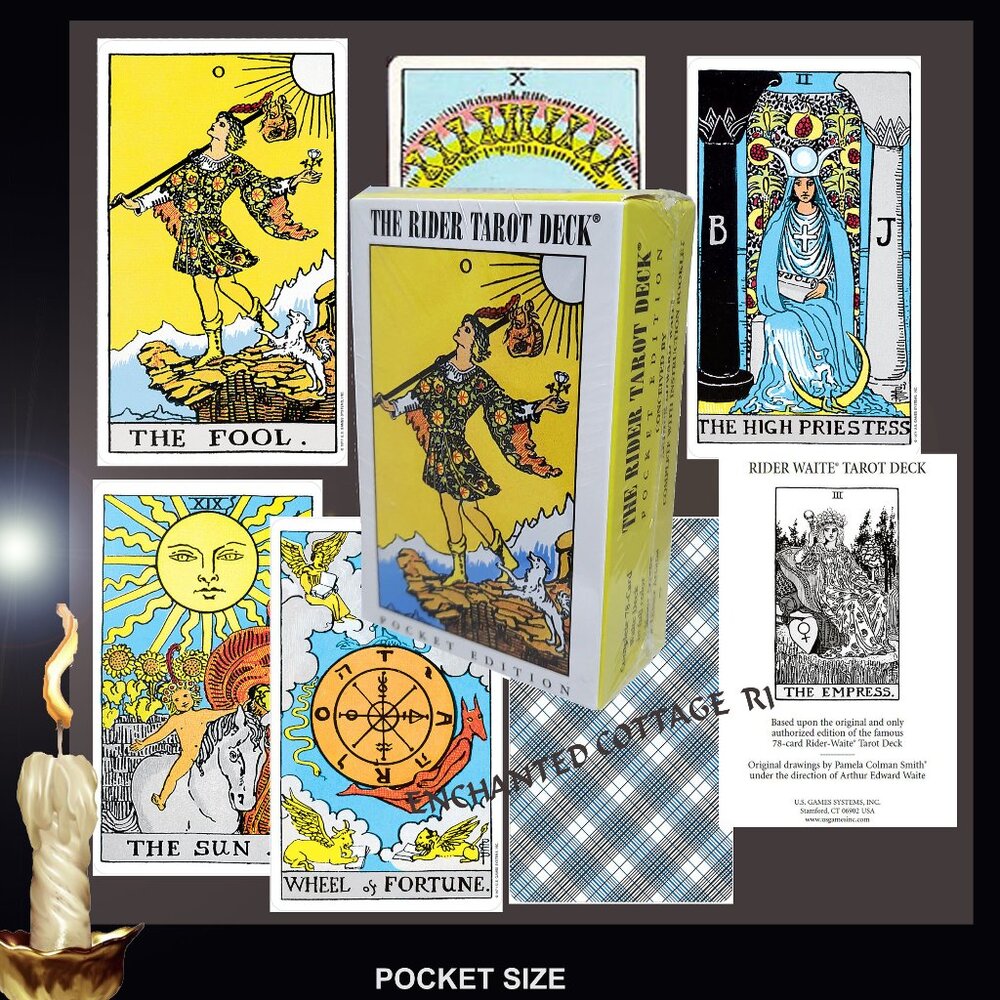 𝑷𝒐𝒄𝒌𝒆𝒕 𝑺𝒊𝒛𝒆 𝐑𝐈𝐃𝐄𝐑-𝐖𝐀𝐈𝐓𝐄® 𝐓𝐚𝐫𝐨𝐭  Guide Bk 78 Cards NEW